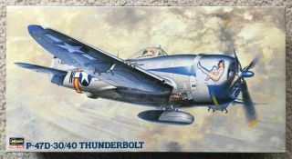 1/48 Hasegawa P - 47d - 30/ - 40 Thunderbolt Pin Up & Big Stud Model Kit Jt41 / 09141