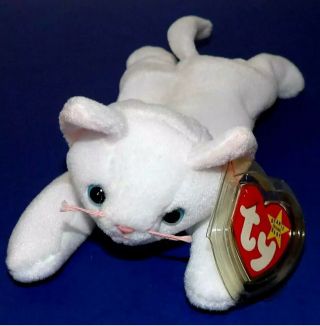 Ty Beanie Babies Flip Kitten 1993 Tush Tag & Hang Tag Errors Style 4012 Retired