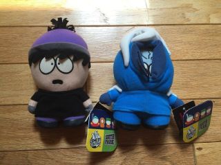 Goth Stan & Frozen Kenny 7” Plushes - South Park - 2004