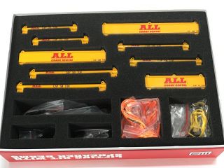 121 Pc Crane Rigging & Lifting Kit W/ Spreader Beams - " All Crane " Yellow - 1/50
