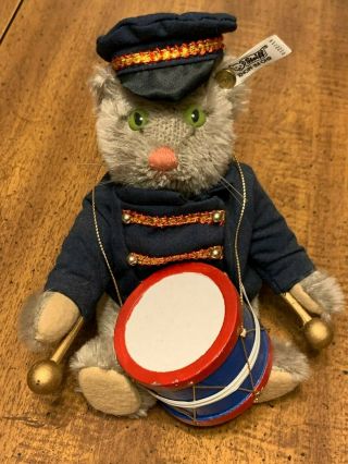 Steiff Cat Circus Bandsman Drummer 0122/19 Le