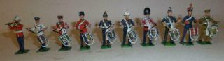 A GROUP OF PMD LTD WHITE METAL ASSORTED MILITARY BANDSMEN - 30mm - 1970 ' S? 2