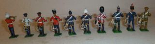 A GROUP OF PMD LTD WHITE METAL ASSORTED MILITARY BANDSMEN - 30mm - 1970 ' S? 3