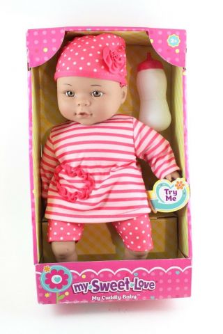 My Sweet Love Cuddly Crying Baby Doll For Kids.  Learn To Nurture With Accessory
