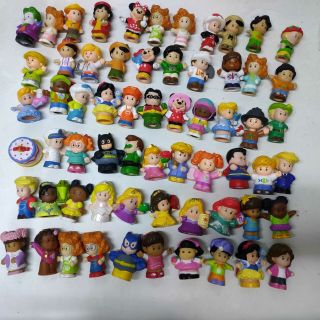 Random 20pcs 2 " Fisher - Price Little People Figures Doll Toys - No Repeat