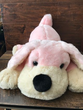 Fao Schwarz Pink Penelope Puppy Dog Large 22 " Soft Plush Toy Animal