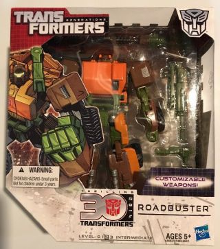 Transformers Generations Thrilling 30 Roadbuster Voyager Class 2014