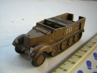 Airfix Poly Soft Plastic Ww2 German Military Half - Track Personnel Car Scale 1:72