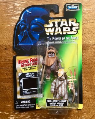 Star Wars Power Of The Force Ewoks Wicket And Logray Freeze Frame 1997