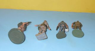 Painted Metal Toy Soldiers Action Pose US Soldiers & Air Force Pilots 2.  5 