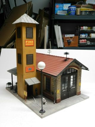 G Scale - Pola Lgb - Feuerwehr Fire Station Building Structure For Train Layout