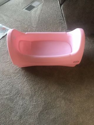 Little Tikes Pink Baby Doll Cradle Vgc