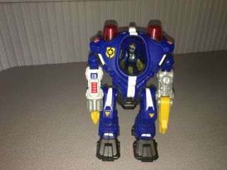 Imaginext Police Robot,  10 " With Lights & Sounds