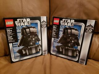 2x Lego Star Wars Darth Vader Bust (75227) 20 Years Exclusive.