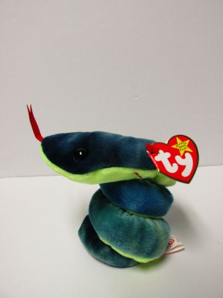 Ty Beanie Baby Hissy,  The Snake Pristine - With Tags