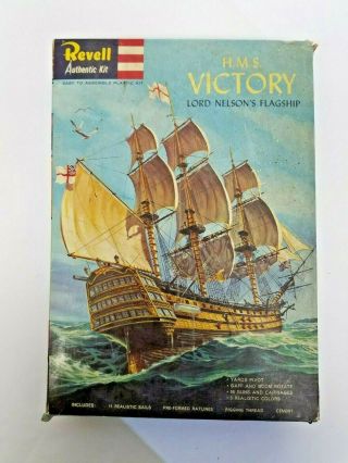 Vintage Revell H.  M.  S.  Victory H - 363:298 Model Kit - Late 50 