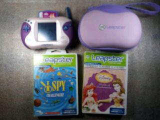 Leapfrog Leapster2 Learning Pink Handheld Console System With Games