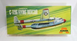 Aurora 1969 Fairchild C - 119g Flying Boxcar Airplane Model Kit Unbuilt
