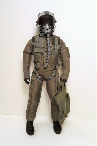 1/6 1/5 Scale 12 " Tall Us Air Force / Navy Fighter Pilot Figure