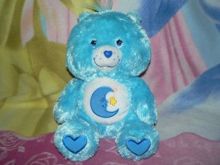13 " Fluffy Floppy Blue Moon Night Star Bedtime Care Bear Baby Boy Girl Plush Toy