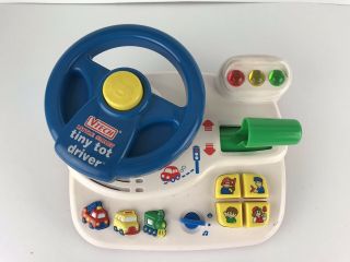 Vtech Little Smart Tiny Tot Driver Steering Wheel Lights And Sounds Toy Xx