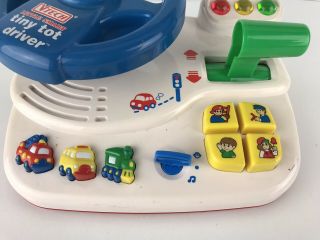 Vtech Little Smart Tiny Tot Driver Steering Wheel Lights and Sounds Toy XX 3
