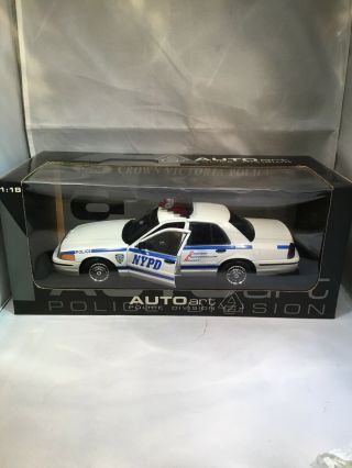 1/18 Nypd Autoart Crown Victoria York Police Department J