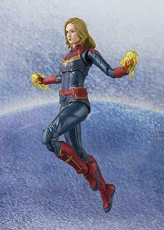 S.  H.  Figuarts Captain Marvel about 150mm PVC & ABS - painted action figure 5