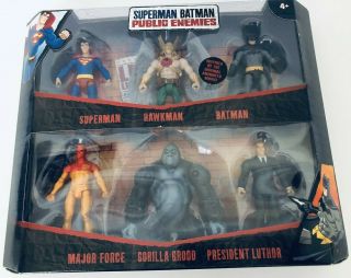 Superman Batman Public Enemies Dc Infinite Heroes 6 Mini Action Figures