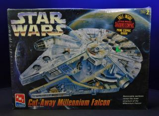 Amt Ertl 1996 Cut - Away Star Wars Millennium Falcon Model Kit