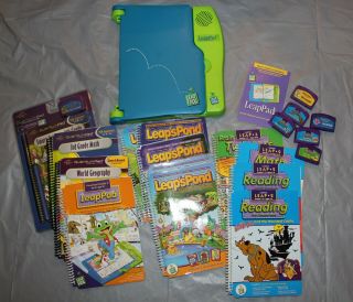 Leap Frog Leap Pad Learning System With 12 Books And Matching Game Cartridges
