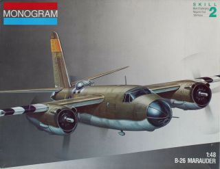 Monogram 1:48 B - 26 Marauder Plastic Aircraft Model Kit 5506u