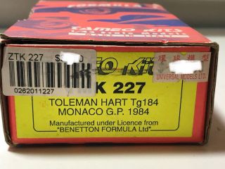 Tameo 1/43 Toleman Tg184 Monaco Gp Kit
