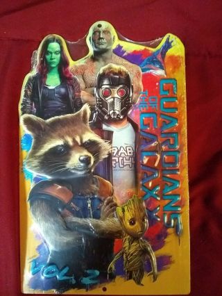 9.  75 " Marvel Guardians Of The Galaxy Metal Wall Hanging Sign By Open Road Brands