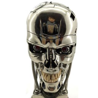 Terminator T2 T - 800 Endoskeleton Resin Statue Skull Statuette Figure Collectible 5