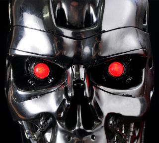 Terminator T2 T - 800 Endoskeleton Resin Statue Skull Statuette Figure Collectible 6