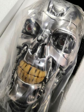 Terminator T2 T - 800 Endoskeleton Resin Statue Skull Statuette Figure Collectible 8