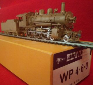 Pfm Ho Brass Western Pacific 2 - 6 - 0 Steam Locomotive & Tender