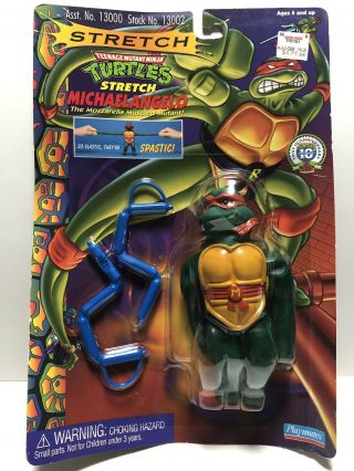 Tmnt Teenage Mutant Ninja Turtles Stretch Mike Michelangelo Rare Moc
