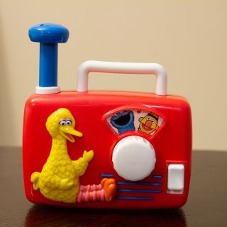 Vintage Big Bird Wind Up Radio Music Box Toy By Tyco Sesame Street Characters