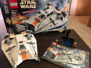 W/ Box,  100 Complete - Lego Star Wars Snowspeeder (75144)