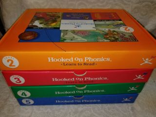 Hooked On Phonics.  Level 2 3 4 5 Learn To Read Books Cassette Tapes Kit.  Most