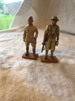 Wwii Ww 2 2 Action Figures 1/32 Sacle Die - Cast Lt Japan,  Cavalry Del - Prado