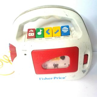 Not Fisher Price Vintage Radio Cassette Player Collectible Decor Recorder