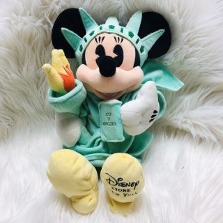Disney Minnie Mouse Statue Of Liberty York 12 " Plush Stuffed Animal