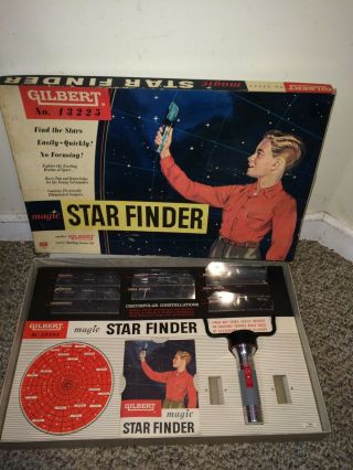 Vintage 50s Gilbert Star Finder Battery Operated Toy,  Instructions