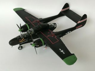 Northrop P - 61 Black Widow,  1/48,  Built & Finished For Display,  Fine.