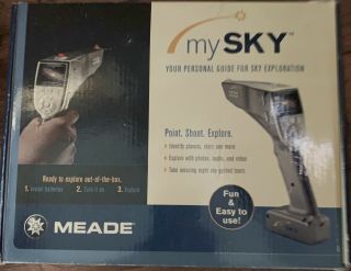 Meade My Sky Personal Night Sky Exploration System,  Software,  Box,  Instructions