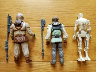 Vintage Star Wars Jabba the Hutt Dungeon Gray Klaatu Nikto 8D8 Figures Complete 2
