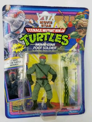 Playmates 1992 Tmnt Teenage Mutant Ninja Turtles Movie Star Foot Soldier